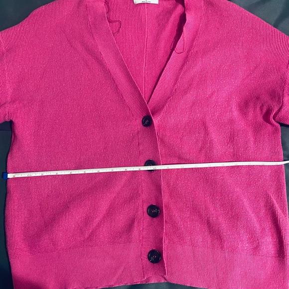 Zenana button down pink cardigan. Like new. Large - Picture 3 of 4